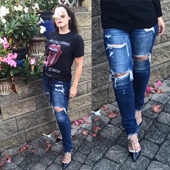 KanCan Denim - KANCAN Destroyed Dark Denim Skinny Jeans KC5055D